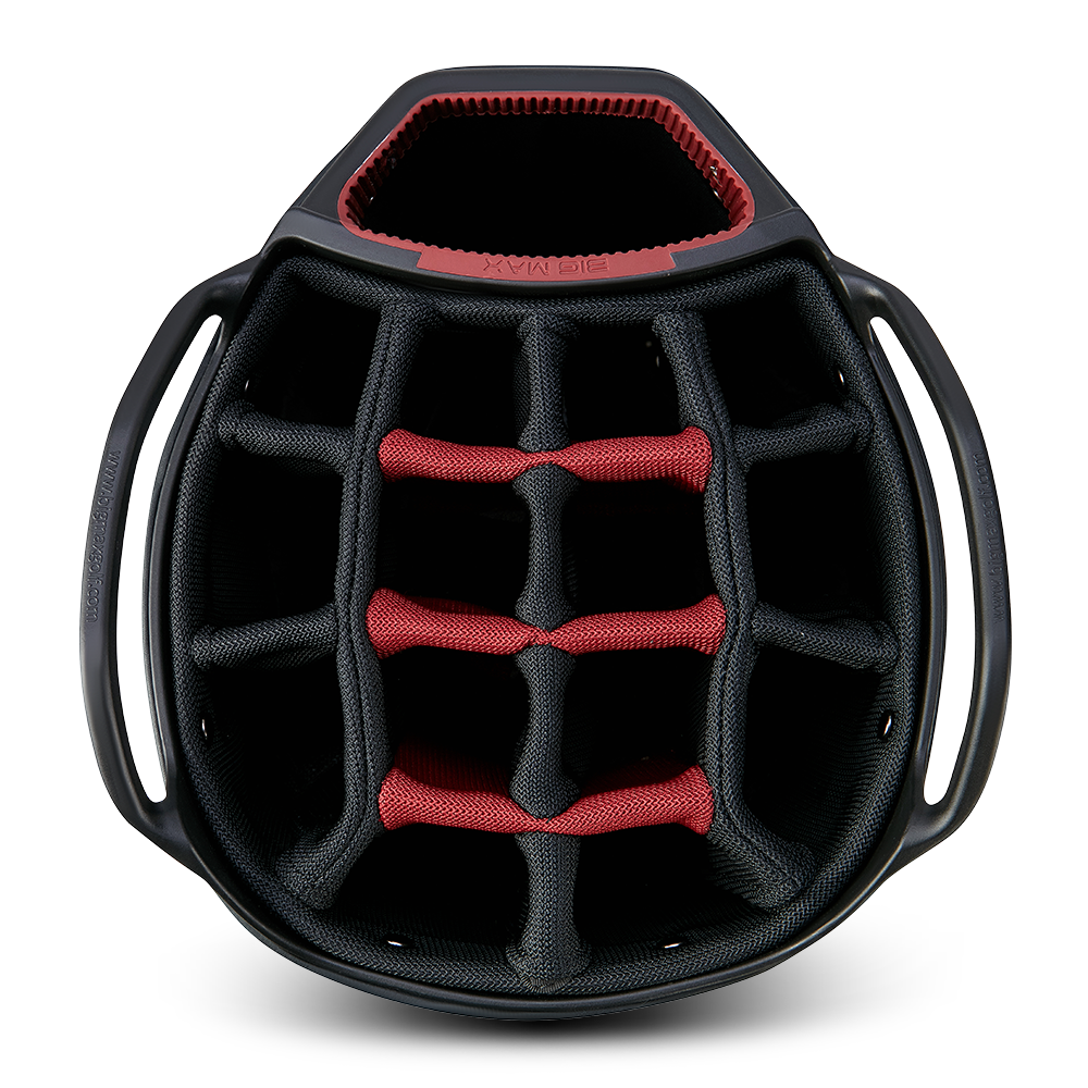 Big Max Aqua Tour 4 Golf Cart Bag - White Black Merlot