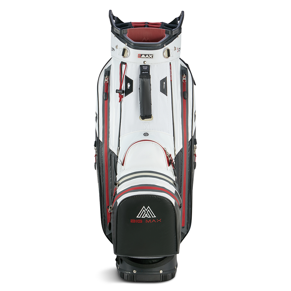 Big Max Aqua Tour 4 Golf Cart Bag 2024 - White Black Merlot   