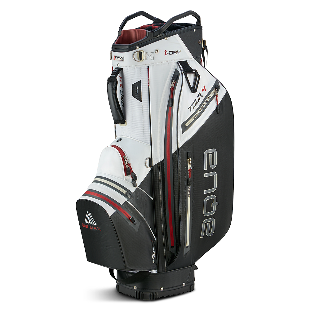Big Max Aqua Tour 4 Golf Cart Bag - White Black Merlot White / Black / Merlot