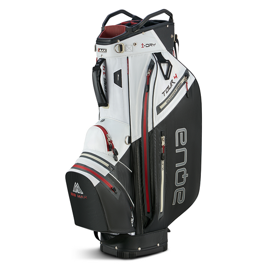 Big Max Aqua Tour 4 Golf Cart Bag - White Black Merlot White / Black / Merlot