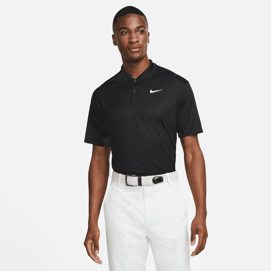 Nike Golf Dri-FIT Victory Solid Polo Shirt DH0822 - 010 Black / White 010 M 