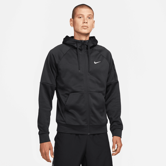 Nike Golf Men's Therma-FIT Full-Zip Hooded Fitness Top DQ4830 Black / Black / White 010 M 