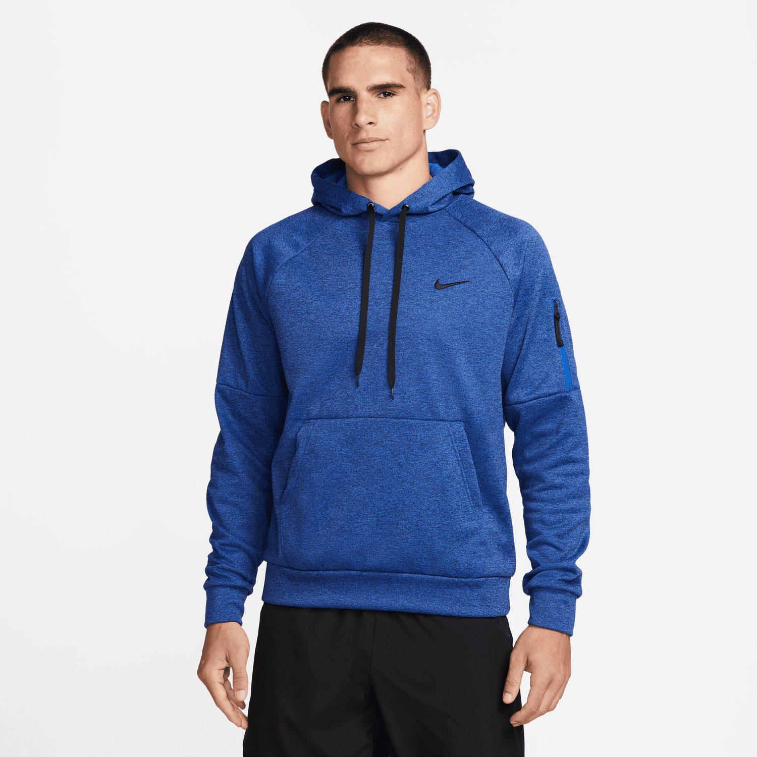 Nike Golf Men's Therma-FIT Hooded Fitness Pullover DQ4834 Blue Void / Heather / Game Royal / Black 492 M 