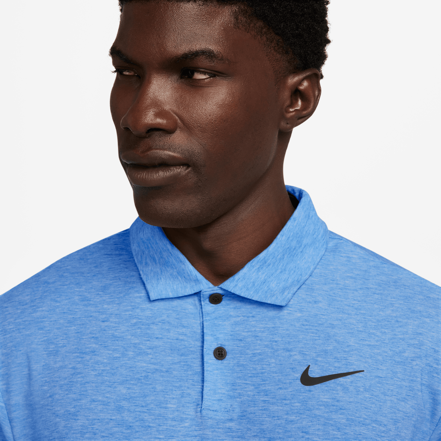 Nike Golf Dri-FIT Tour Solid Heather Polo Shirt DV3123 - 435   