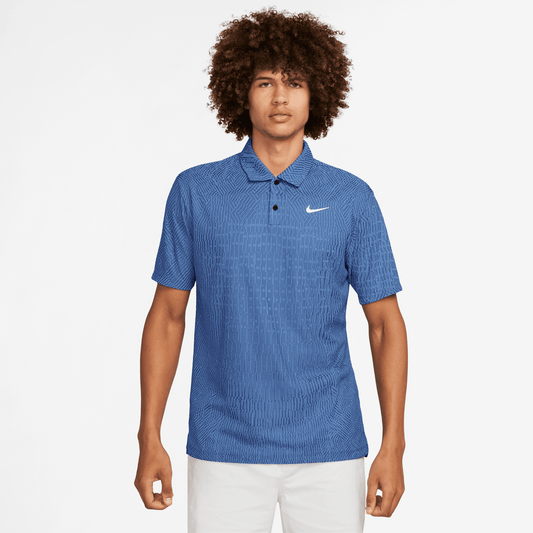 Nike Golf Dri-FIT ADV Tour Polo Shirt FD5731 - 402 Star Blue / Midnight Navy / White 402 M 