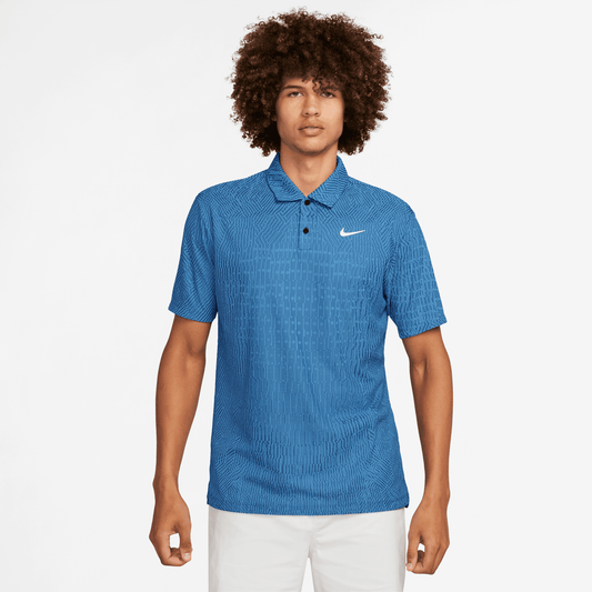 Nike Golf Dri-FIT ADV Tour Polo Shirt FD5731 - 435 Light Photo Blue / Court Blue / White 435 M 