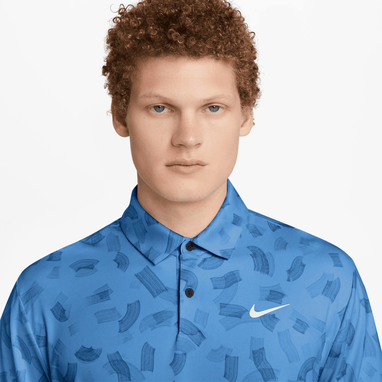 Nike Dri-FIT Micro Print Tour Golf Polo Shirt - FD5735-402