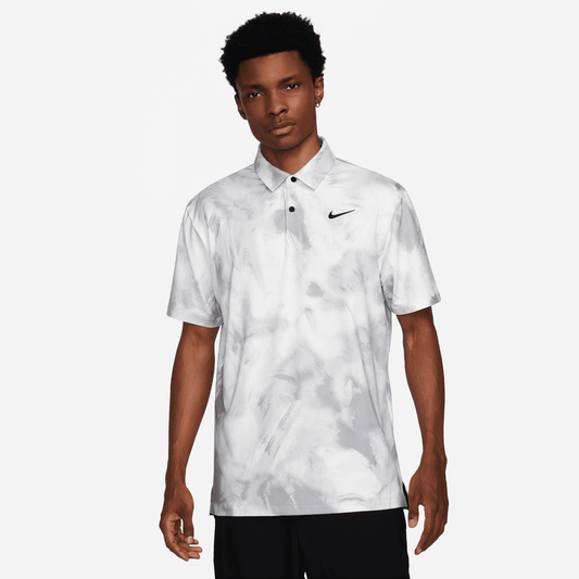 Nike Golf Ombre Print Tour Polo Shirt FD5935 - 100 White / Black 100 M 