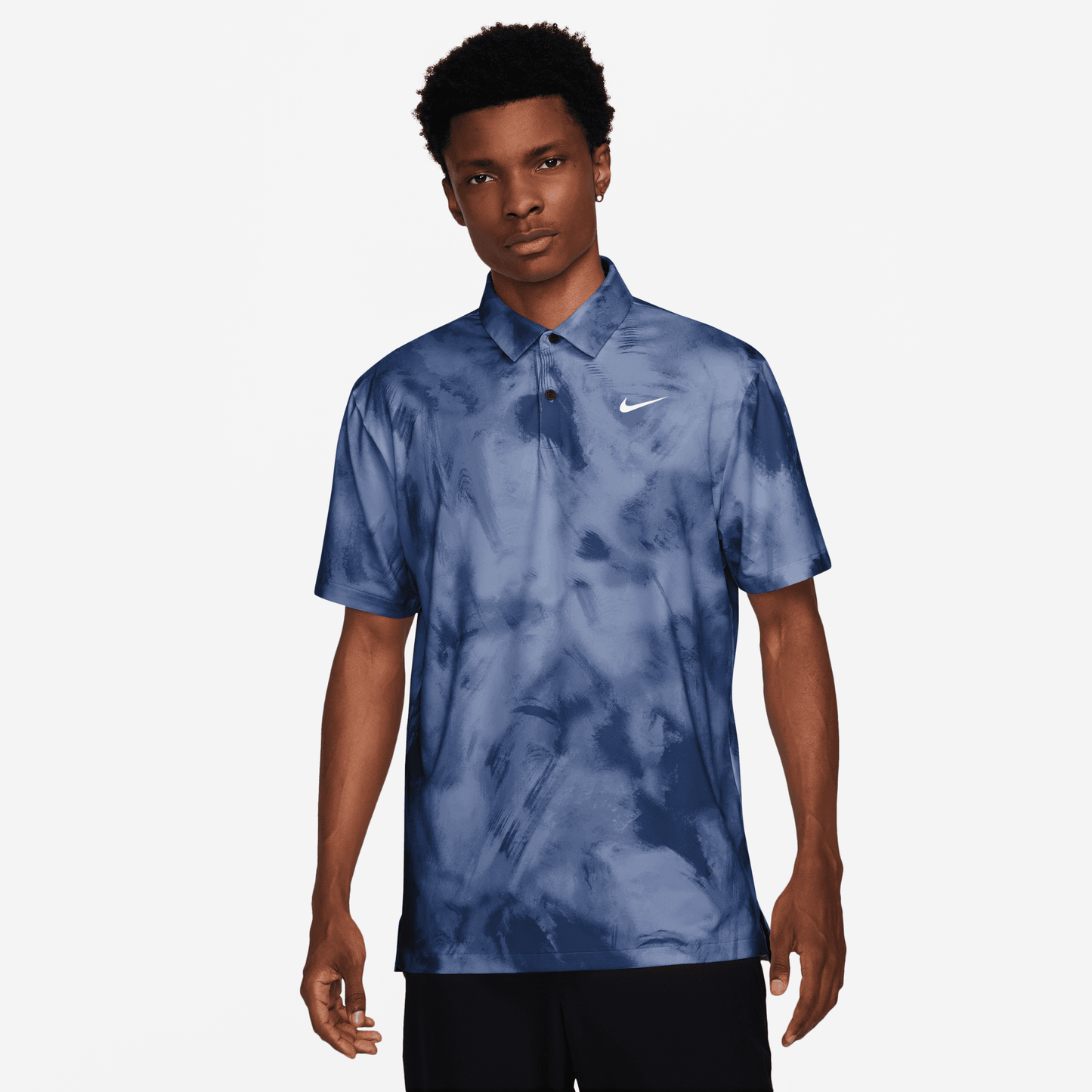 Nike Golf Ombre Print Tour Polo Shirt FD5935 - 451 Obsidian / White 451 M 