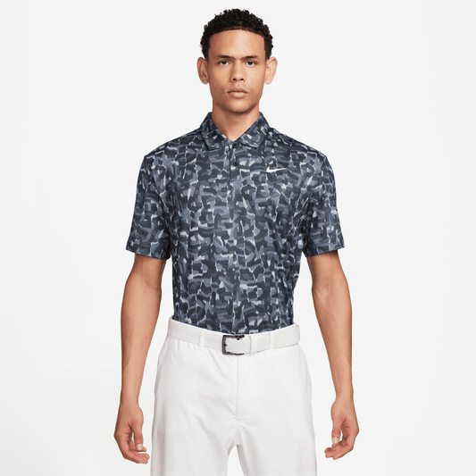 Nike Golf Tour Dri-FIT Confetti Print Polo Shirt FD5939 - 493 Ashen Slate / White 493 M 