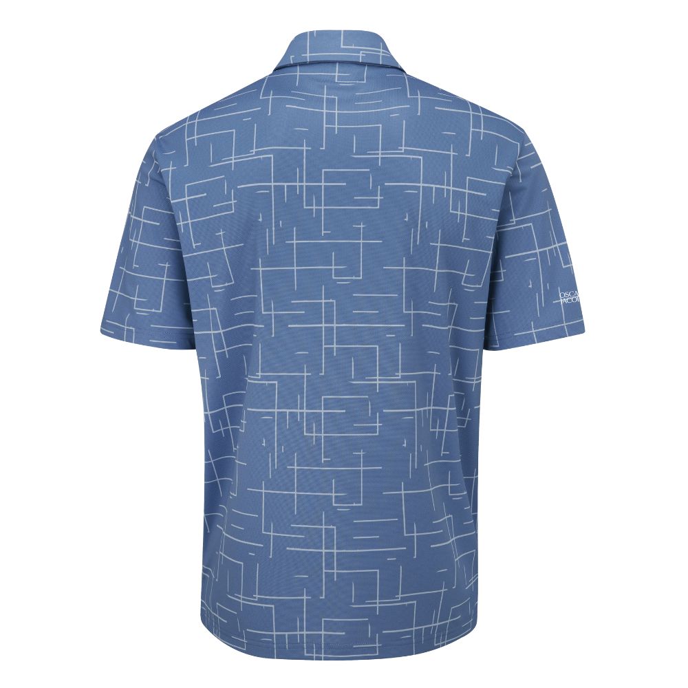 Oscar Jacobson Ashald Golf Polo Shirt 2024 - Elemental Blue   