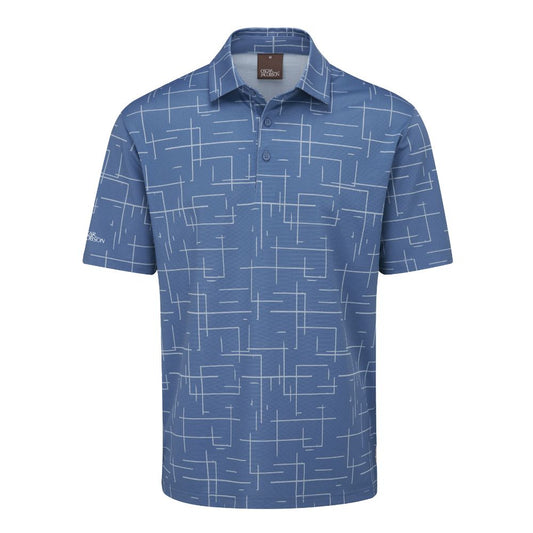 Oscar Jacobson Ashald Golf Polo Shirt 2024 - Elemental Blue Elemental M 
