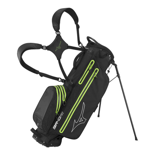Mizuno BR-DRI 25 Stand Bag 2025 - Black Green Black / Green