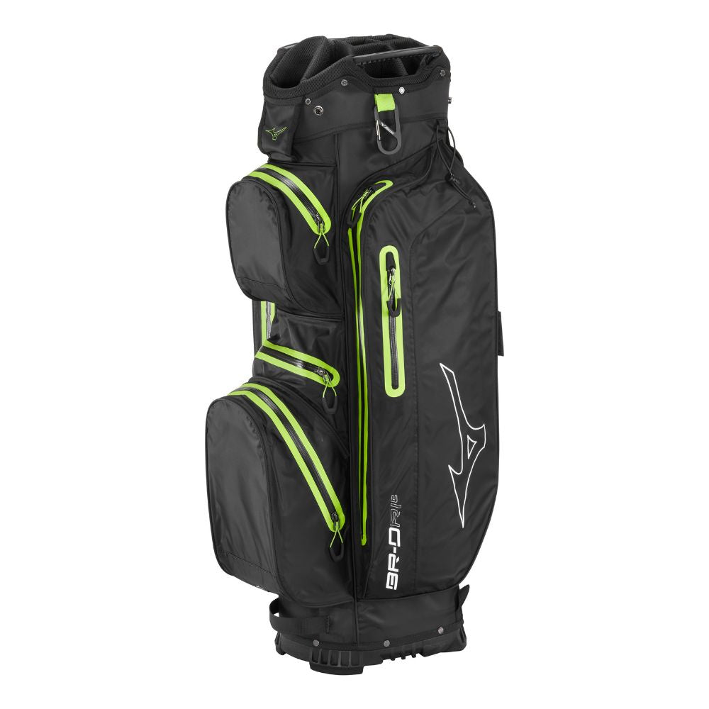 Mizuno BR-DRI 25 Cart Bag 2025 - Black Green Black / Green