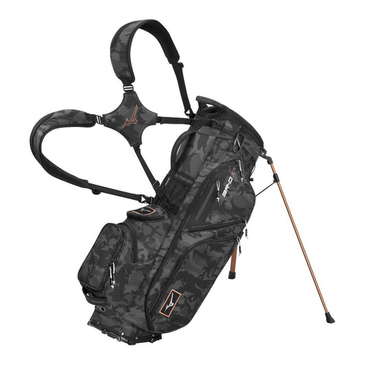 Mizuno BR-DX 25 Hybrid Stand Bag 2025 - Black Camo Copper Black Camo / Copper