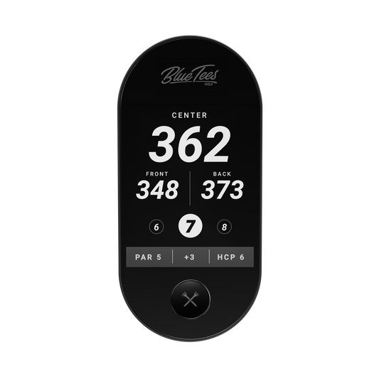 Blue Tees Ringer Handheld Golf GPS Device Black