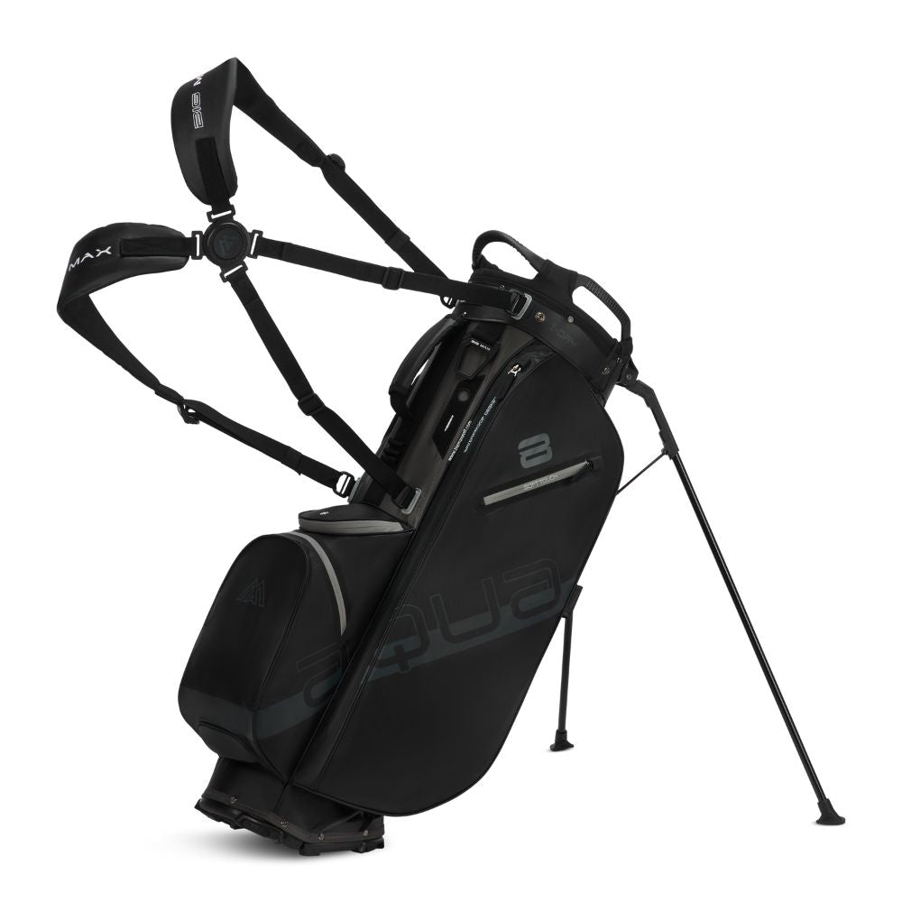 Big Max Aqua Eight H Golf Stand Bag 2026 - Black / Charcoal Black / Charcoal