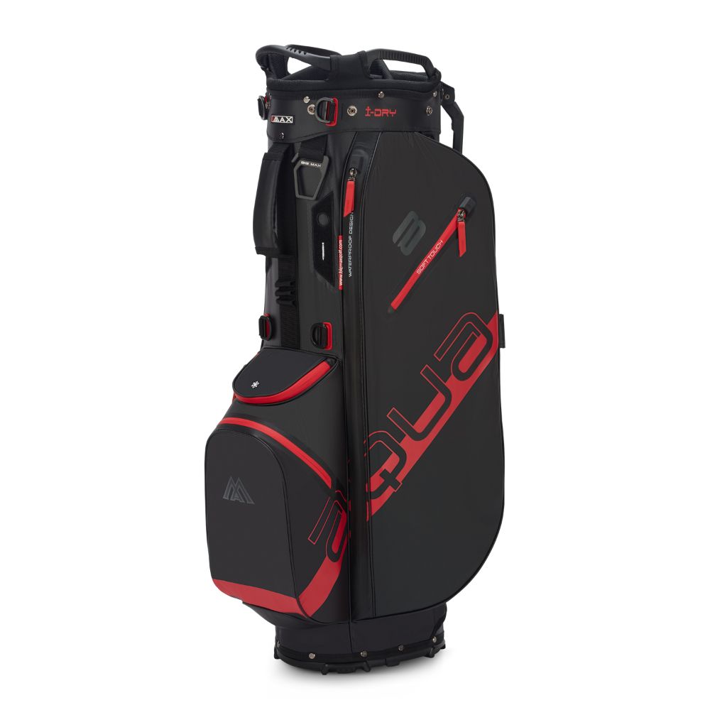 Big Max Aqua Eight H Golf Stand Bag 2026 - Black / Red