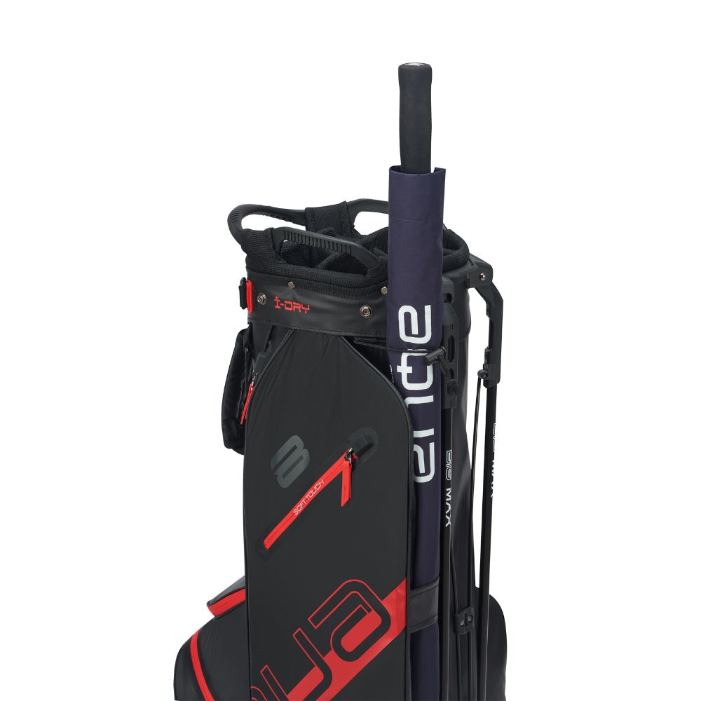 Big Max Aqua Eight H Golf Stand Bag 2026 - Black / Red