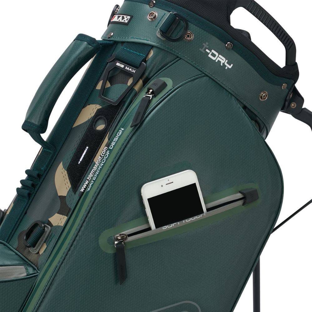 Big Max Aqua Eight H Golf Stand Bag 2026 - Forest Green / Green Camo