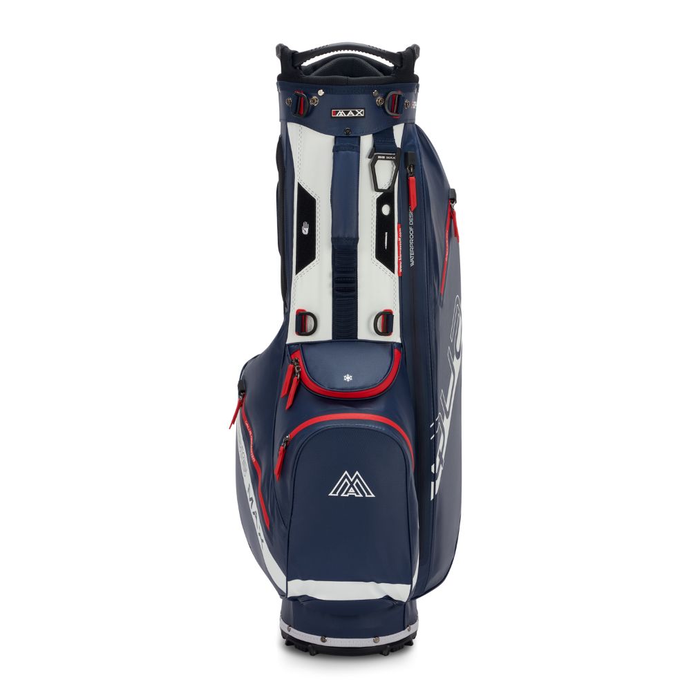 Big Max Aqua Eight H Golf Stand Bag 2026 - Navy / White / Red