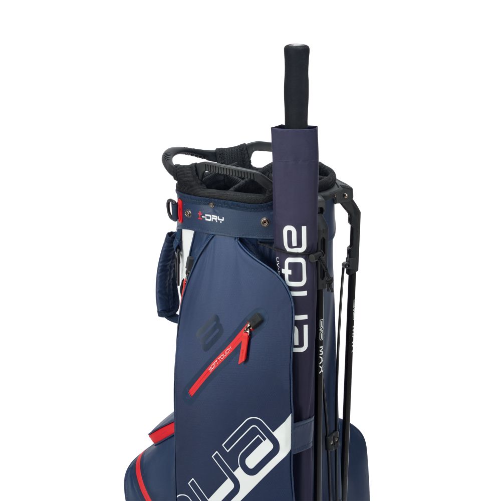 Big Max Aqua Eight H Golf Stand Bag 2026 - Navy / White / Red