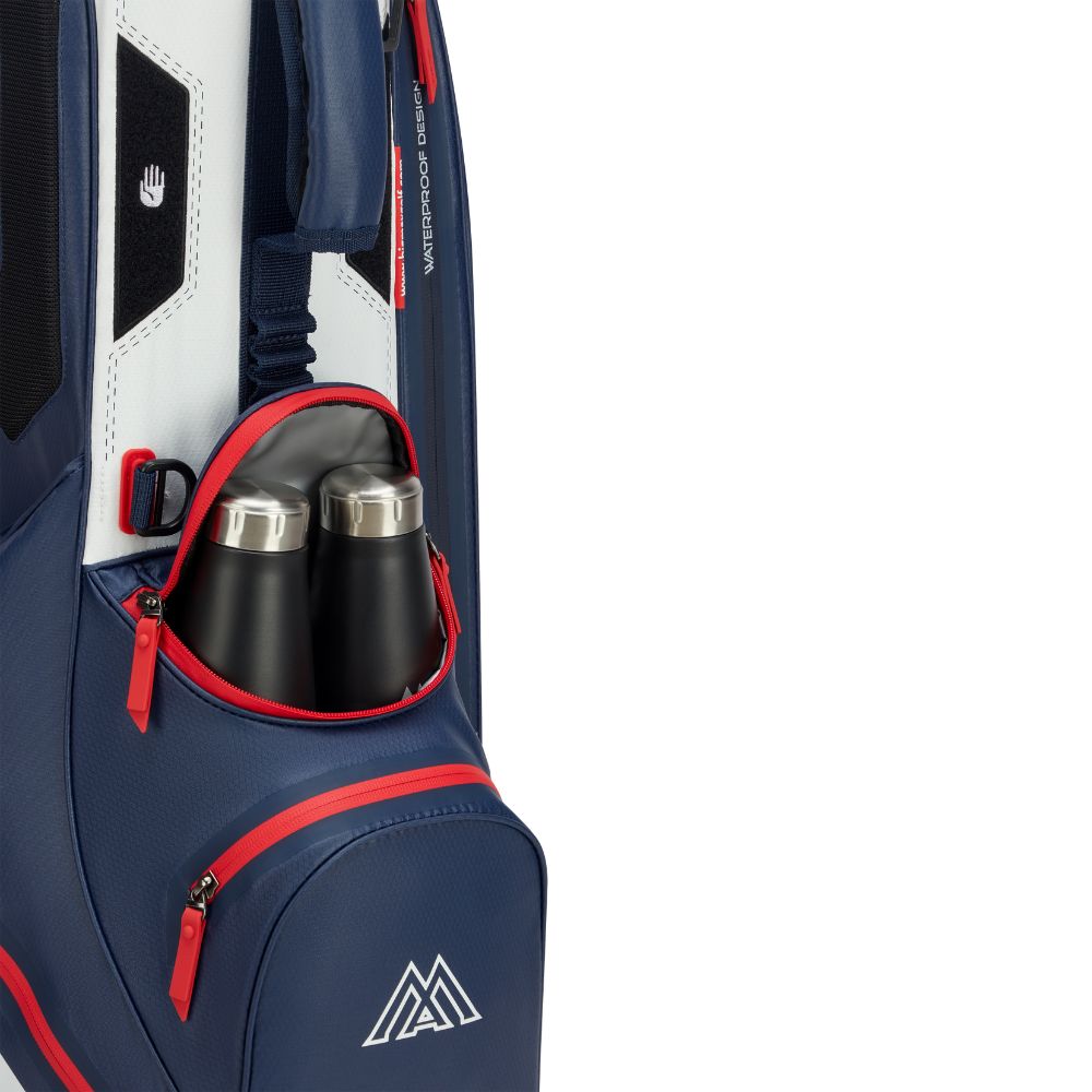 Big Max Aqua Eight H Golf Stand Bag 2026 - Navy / White / Red