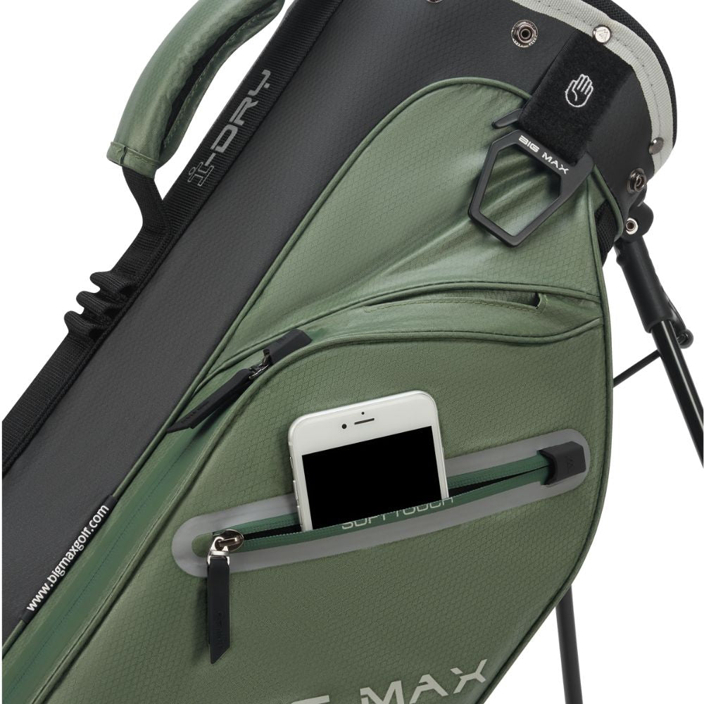 Big Max Aqua Seven H Golf Stand Bag 2026 - Black / Olive / Off White