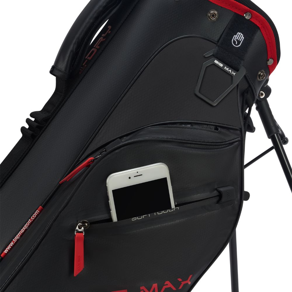 Big Max Aqua Seven H Golf Stand Bag 2026 - Black / Red