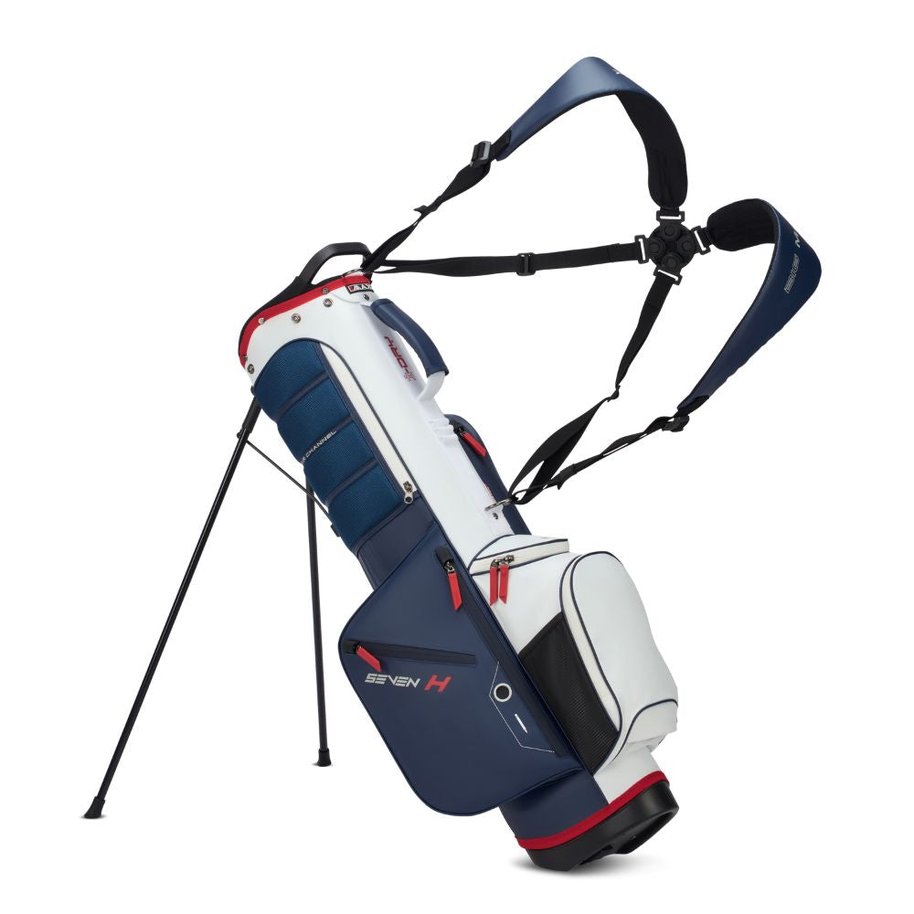 Big Max Aqua Seven H Golf Stand Bag 2026 - Navy / White / Red