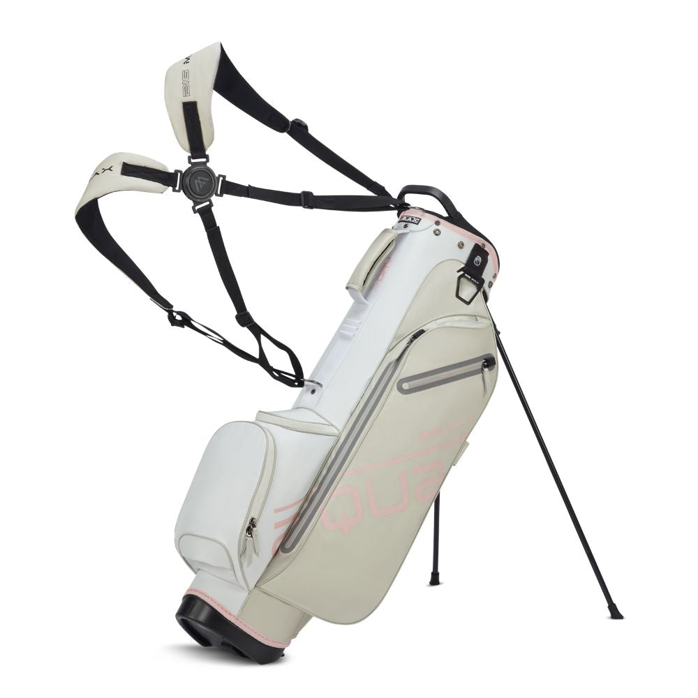 Big Max Aqua Seven H Golf Stand Bag 2026 - White / Off White / Pink White / Off White / Pink