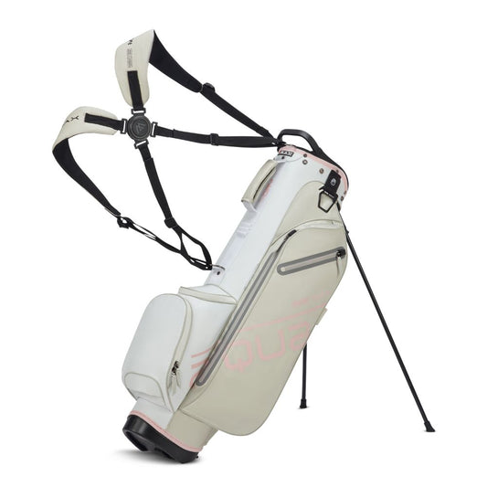 Big Max Aqua Seven H Golf Stand Bag 2026 - White / Off White / Pink White / Off White / Pink