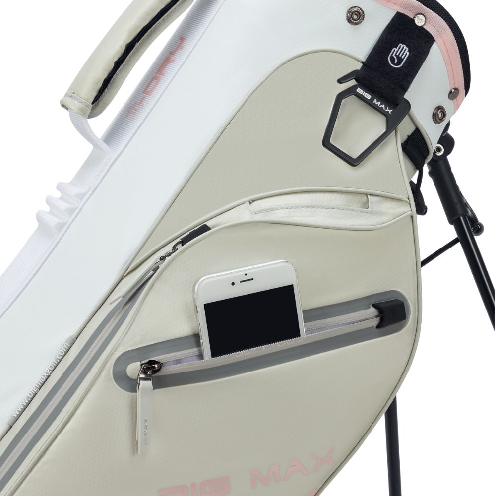 Big Max Aqua Seven H Golf Stand Bag 2026 - White / Off White / Pink