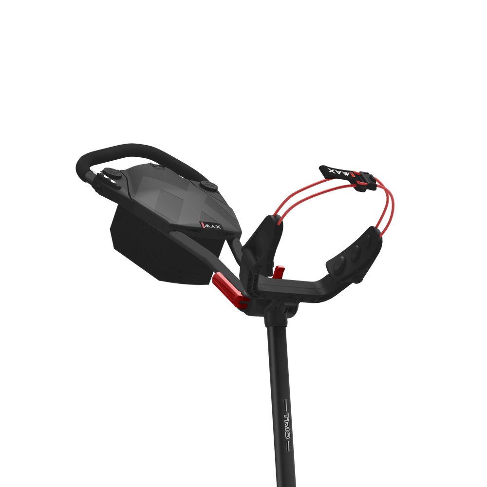 Big Max Blade Trio Golf Trolley - Phantom Black / Red