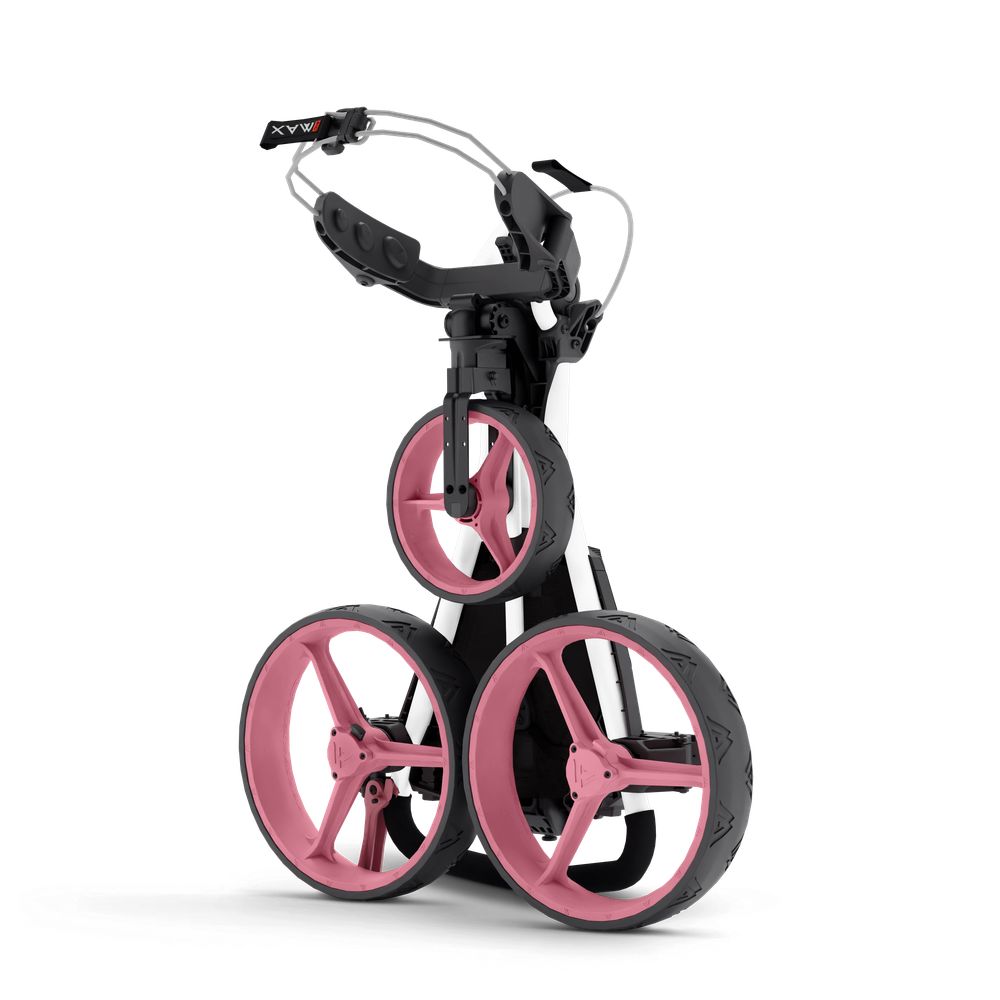 Big Max Blade Trio Golf Trolley - White / Pink