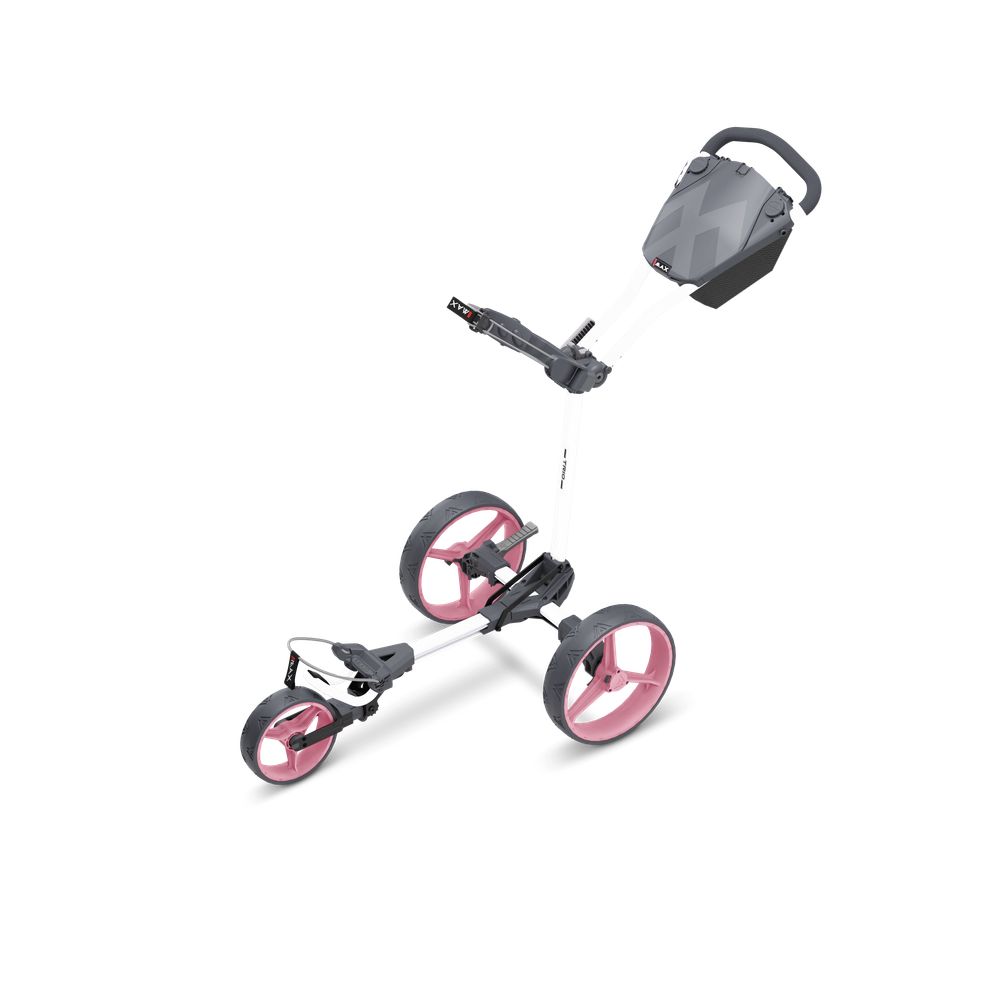 Big Max Blade Trio Golf Trolley - White / Pink