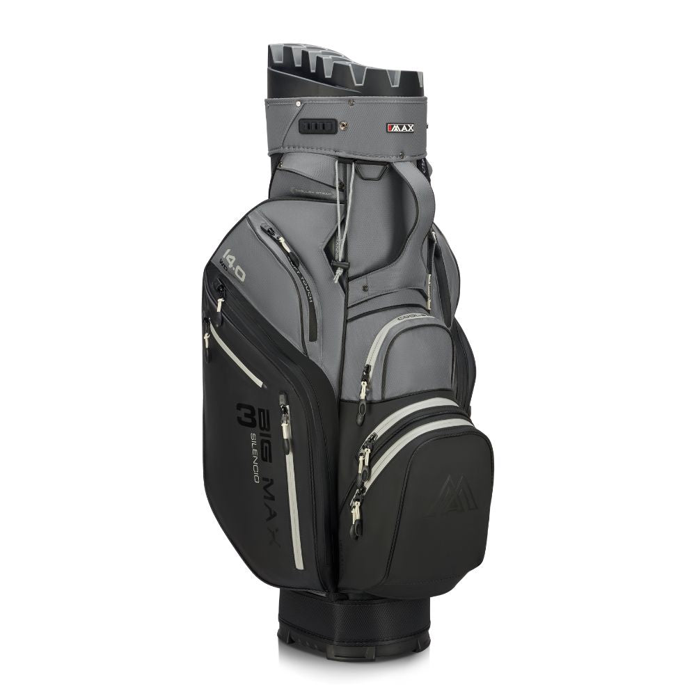 Big Max Dri Lite Silencio 3 Organiser Golf Cart Bag 2026 - Black / Grey