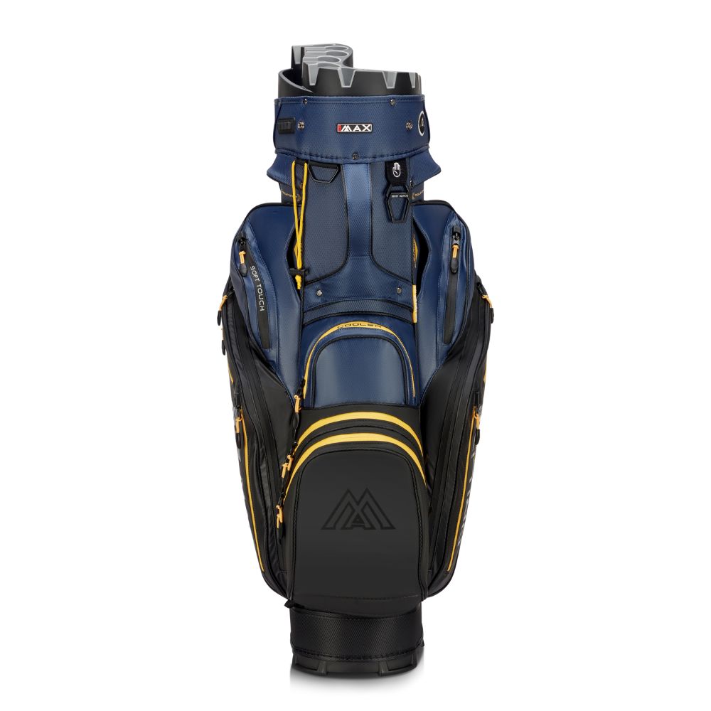 Big Max Dri Lite Silencio 3 Organiser Golf Cart Bag 2026 - Black / Navy / Corn