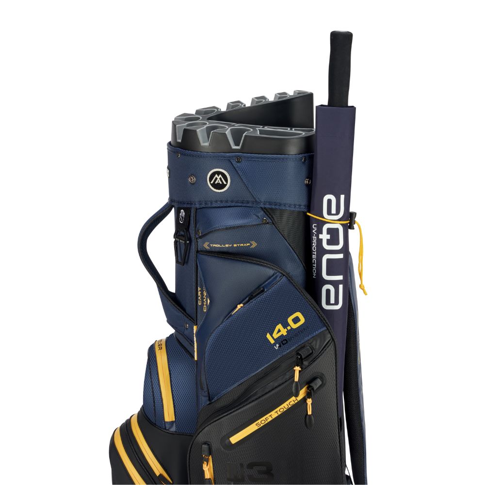 Big Max Dri Lite Silencio 3 Organiser Golf Cart Bag 2026 - Black / Navy / Corn