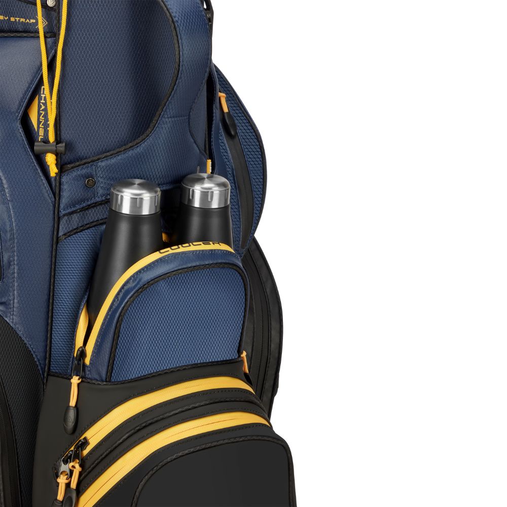 Big Max Dri Lite Silencio 3 Organiser Golf Cart Bag 2026 - Black / Navy / Corn