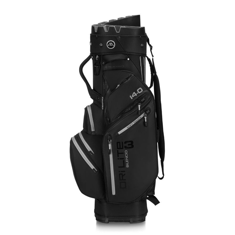 Big Max Dri Lite Silencio 3 Organiser Golf Cart Bag 2026 - Black