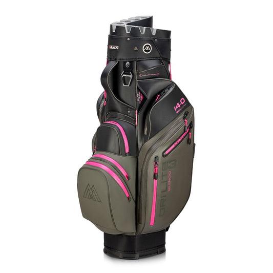 Big Max Dri Lite Silencio 3 Organiser Golf Cart Bag 2026 - Charcoal / Black / Fuchsia Charcoal / Black / Fuchsia