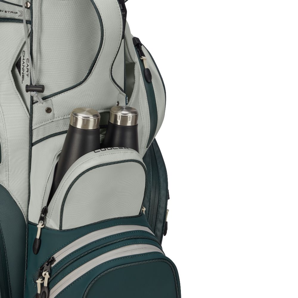 Big Max Dri Lite Silencio 3 Organiser Golf Cart Bag 2026 - Forest Green / Off White