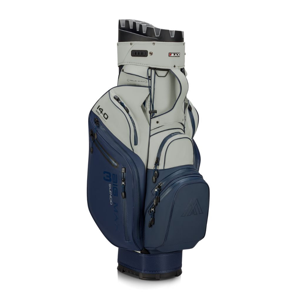 Big Max Dri Lite Silencio 3 Organiser Golf Cart Bag 2026 - Navy / Off White