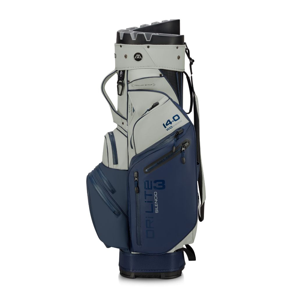 Big Max Dri Lite Silencio 3 Organiser Golf Cart Bag 2026 - Navy / Off White