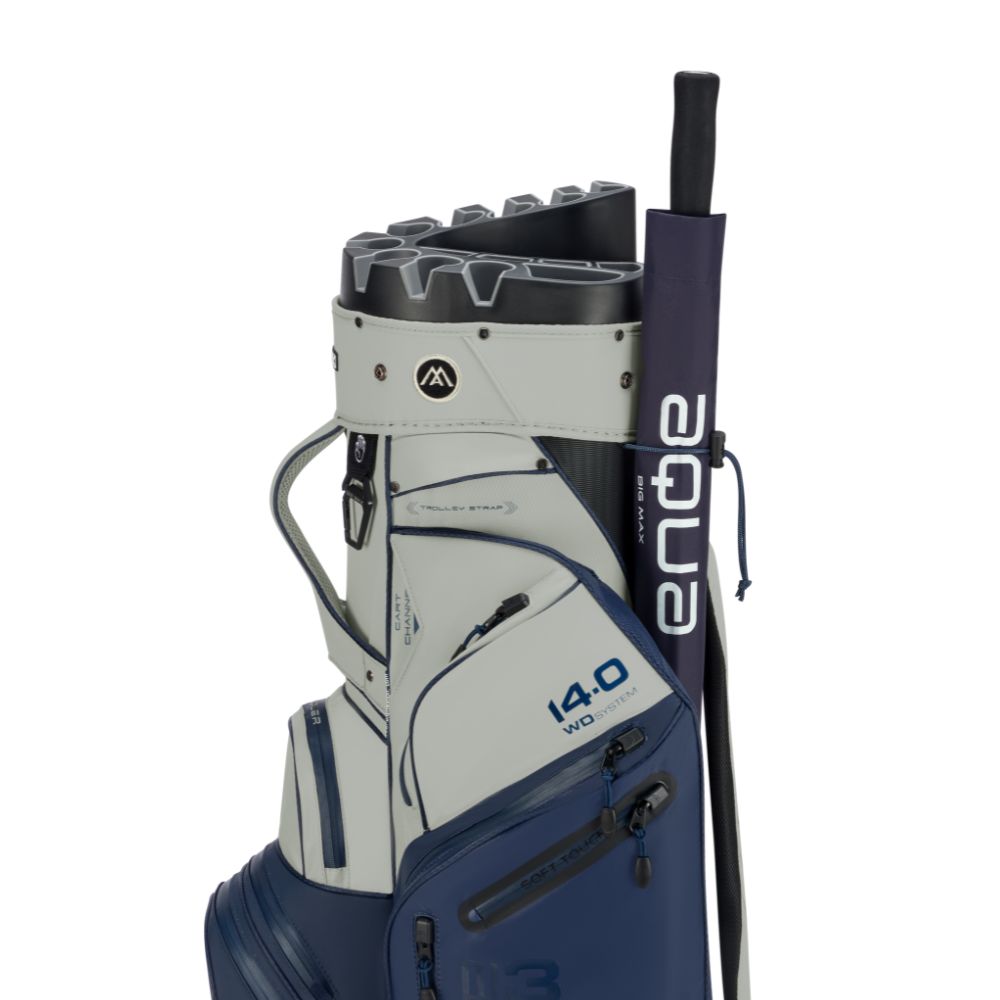 Big Max Dri Lite Silencio 3 Organiser Golf Cart Bag 2026 - Navy / Off White