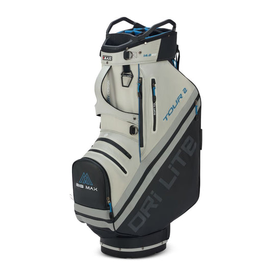 Big Max Dri Lite Tour 2 Golf Cart Bag 2026 - Black / Off White / Blue Black / Off White / Blue