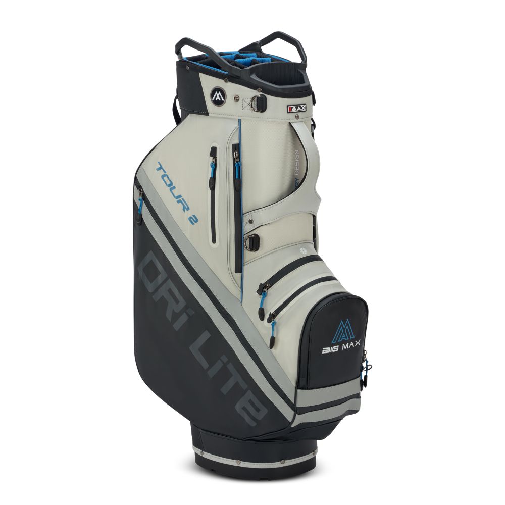 Big Max Dri Lite Tour 2 Golf Cart Bag 2026 - Black / Off White / Blue