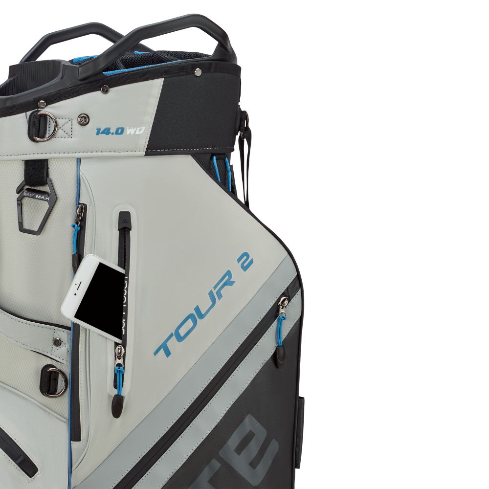 Big Max Dri Lite Tour 2 Golf Cart Bag 2026 - Black / Off White / Blue