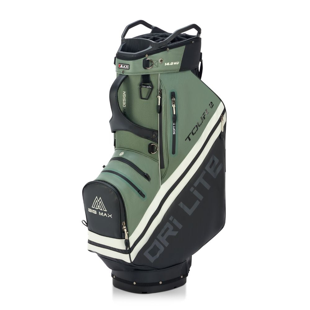 Big Max Dri Lite Tour 2 Golf Cart Bag 2026 - Black / Olive / Off White Black / Olive / Off White